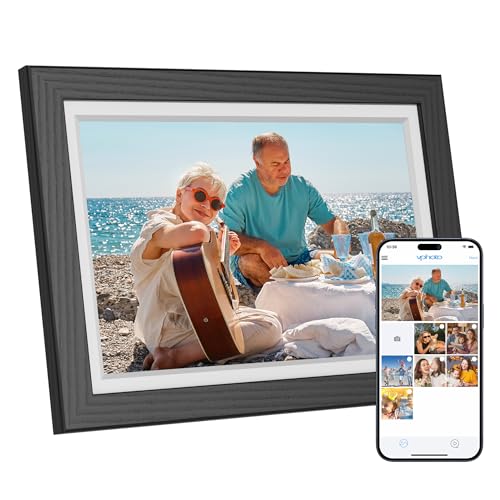 Dragon Touch Digitaler Bilderrahmen - 10.1'' WiFi Elektronischer Bilderrahmen mit 32 GB Speicher HD IPS Touchscreen, Auto-Rotate, Sofortiges Teilen vo