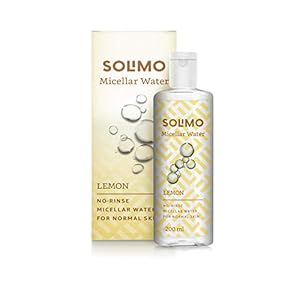 Amazon Brand – Solimo Micellar Water, Lemon, 200ml