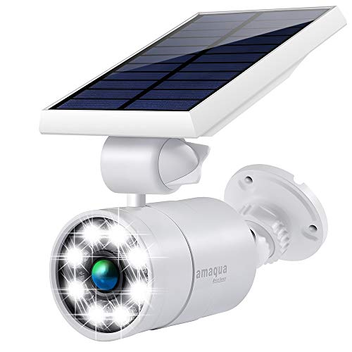 Solar Motion Sensor Light Outdoor Flood Security White