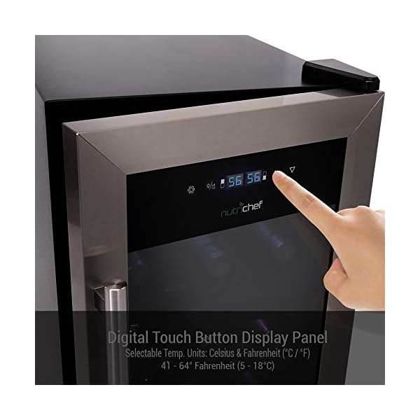 18-Bottle-Wine-Cooler-Refrigerator-WhiteRed-Wine-Fridge-Chiller-Countertop-Wine-Cooler-Freestanding-Compact-Mini-Wine-Fridge-18-Bottles-wDigital-Control-Glass-Door-NutriChef-PKCWCDS185