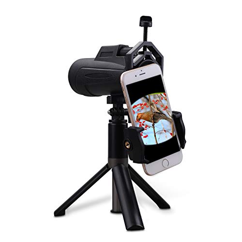 Cell Phone Adapter Mount - Tiaoyeer Universal Cellphone Telescope Adapter Mount Compatible Binocular Monocular Spotting Scope Telescope Microscope, Fits Almost All Smartphone on The Market