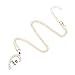 ZHUOTOP 2 Pcs Half Love Heart Couple Pendant Alloy Best Friends Necklace Friendship Gift Gold