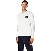 Armani Exchange A｜X Men's Regular Fit Crew Neck Long Sleeve Collegiate Capsule Tee