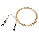 Tinksky 2mm Eyeglasses Chain Reading Glasses Eyewear Spectacles Chain Neck Cord (Rose Gold)