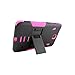 [iRhino] TM BLACK-HOTPINK Heavy Duty rugged impact Hybrid Case cover with Build In Kickstand Protective Case For Samsung galaxy Tab 4 8.0 inch T330 Tablet