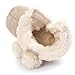 Voberry® Baby Toddler Girls Knit Soft Winter Warm Snow Boot Fur Trimmed Pom Pom Boots (6~12M, Beige)