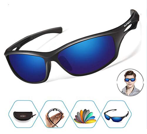 Polarized Sports Sunglasses For Men Women Cycling Running Fishing Golf Baseball Driving Sun Glasses TR 90 Durable Unbreakable Frame