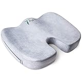 Aylio Coccyx Seat Cushion | Back Support, Tailbone and Sciatica Pain Relief, Washable Cover