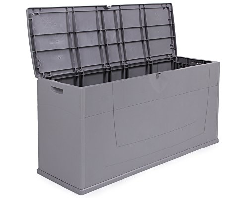 Kissenbox Auflagenbox Gartentruhe Karisma 270 Liter grau abschließbar – Bild 7