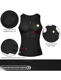Chaleco de entrenamiento para sauna para dama, de neopreno, para pérdida de peso