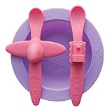 oogaa Silicone Baby Feeding Set - Purple/Pink