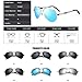 FEIDU Mens Polarized Aviator Sunglasses Metal Frame Unisex Sun Glasses FD9001 (blue/silver, 2.28)