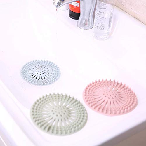 FunDiscount 5 Pack Silicone Hair Drain Catcher | Kitchen Sink Strainer | Bathroom Shower Sink Stopper | Drain Cover | Hair Trap | Bath Tub Protector for Floor Laundry Kitchen Bathroom Bathtub (5 PCS) - Thumbnail 7