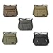 Qflmy Vintage Canvas Messenger Bag Handbag Crossbody Shoulder Bag Leisure Change Packet (Grey)