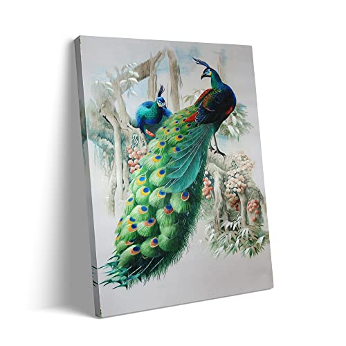 B.B.F MAKE Peacocks Poster Beautiful Wall Art Decor for Bedroom Picture Print Painting Decor On Canvas Animal Pictures for bedroom wall decor/living room wall decor