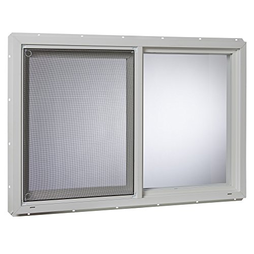 Park Ridge Products VUSI3624PR Park Ridge Slider 36 in. x 24 in. Utility Insulated Sliding Vinyl Window - White,