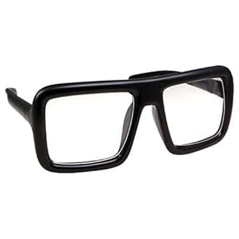 Thick Square Frame Clear Lens Glasses Eyeglasses Super