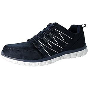 Mens Cushion Walk Faux Suede Canvas Elastic Laces Slip On Super Lightweight Sports Casual Trainers Go Shoes Size 7-12