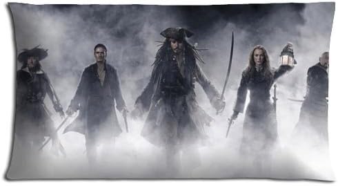 Bedding Pillow Shell Cases LASTING Pirates of the Caribbean At World's End Cotton Polyester Fashion Zippered 20x36(inch) 50x90(cm)