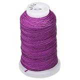 Simply Silk Beading Thread Cord Size F Plum 0.0137 0.3480mm Spool 140 Yards for Stringing Weaving Knotting