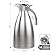 68 Oz Thermal Coffee Carafe Stainless Steel Double Wall Vacuum Insulated with Press Button Silver by TIMMY