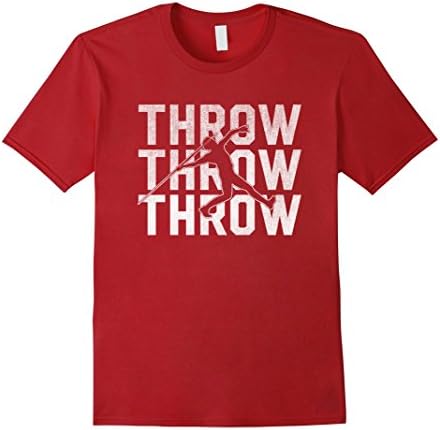 Men's Javelin Throw Sports T Shirt Thrower Athlete Track Medium Cranberry