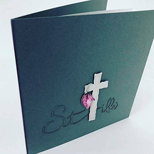 Hukai Cross Metal Cutting Dies Stencil Scrapbooking DIY Album Stamp Paper Card Emboss,Good Gift for Your Kids to Cultivate Their Hands-on Ability