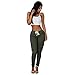 RieKet Women Casual Drawstring Stretch Cargo Pencil Skinny Pants