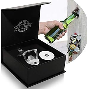 Silver bottle opener in gift box