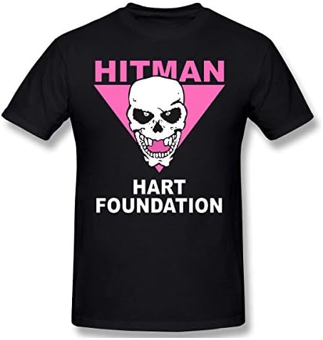 Andppk Men's Bret Hart Hitman Soft Tshirt Black