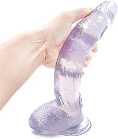 Big D-il-d-0,12 Inches Huge Size D-il-d-0 With Strong Suction Cup,Environmentally with Discreet Shipping, ATXC-K3-30A (Clear Blue)