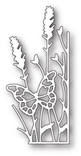 Memory Box Craft Die - Large Lavender Butterfly Right Corner
