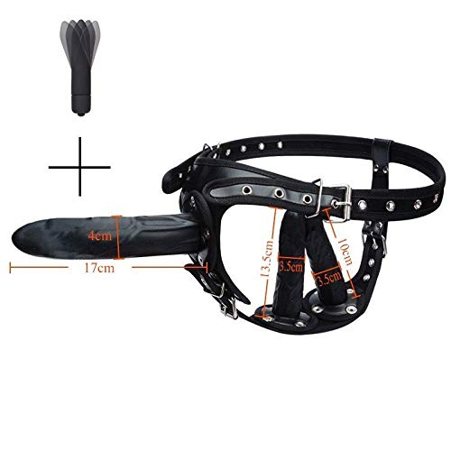 Big Strap on-Dildo-Damen-Riesig-Silikon-Triple-Strapons-Dildo-Plug-Panty-G-Spot, Rot Standardgröße