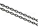 CleverDelights 3x4mm Cable Chain - Gunmetal Color - 30 Feet