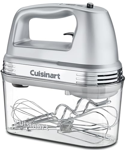 Cuisinart Electric Hand Mixer, 9 Speeds, Extra Long Beaters, 220W