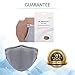 Dr. Hoffmann™ Allergy Mask - Germ & Sick Mask - Anti Dust, Pollution, Pollen & Flu Cough Protection - N95 - Antimicrobial Kills Viruses/Bacteria/Fungi - Earloop - Washable - for Men and Women - Gray