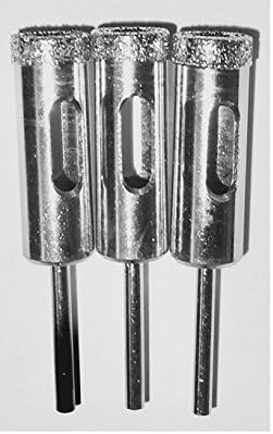 DrillGlass 7/16" Diamond Core Bits 3-Pack | Fits Your Dremel Tool | for Glass and Tile | Beginner's Instructions Drilling Guide | Idea Guide | 716DCB 3
