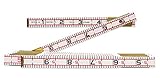 Crescent Lufkin 5/8" X 6' Red End Engineer's Scale Wood Rule - 1066DN