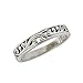 Sterling Silver Stack Ring Ornate Scroll Size 8