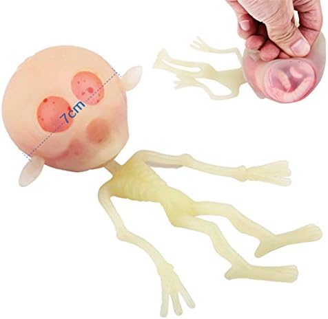 Novelty Toys for Halloween, Play Toy for Boys Trick or Treat, Horrible Ghost Doll with Luminous