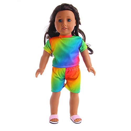 callm 18 Inch Doll Accessories Set Toys Doll Multicolor Clothes Wardrobe for 18 Inch American Boy Girl Dolls - Thumbnail 2