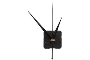 Hohopeti DIY Wall Clock Movement Mechanism Set Silent Black 6168 Shaft Replacement Parts for Hanging Clock