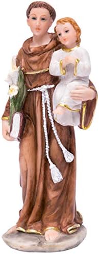 JoyStar Crafts Saint Anthony of Padua Resin Statue 6 Inch