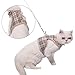 BINGPET Escape Proof Cat Harness with Leash - Adjustable Soft Mesh Vest for Walking