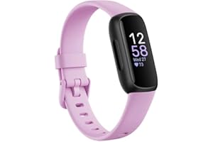 Fitbit Inspire 3 Fitness Tracker – Advanced Health Insights with Stress Management, Workout Intensity & Sleep Tracking, 24/7 Heart Rate, Includes Small and Large Classic Bands (Lilac Bliss/Black)