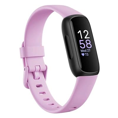 Fitbit Inspire 3 Fitness Tracker – Advanced Health Insights with Stress Management, Workout Intensity & Sleep Tracking, 24/7 Heart Rate, Includes Small and Large Classic Bands (Lilac Bliss/Black)