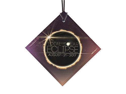 Total Solar Eclipse 2017 StarFire Prints Glass Ornament - Home and Christmas Tree Decoration