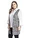 Chicwe Women's Melange Knit Plus Size Cardigan Style Vest with Pockets US14-32