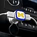 NCAA Michigan Wolverines Car Charger, White