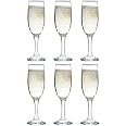 Vikko Champagne Flutes Set Of 2 – 7.75 Oz Elegant Crystal Clear Sparkling Wine Glasses